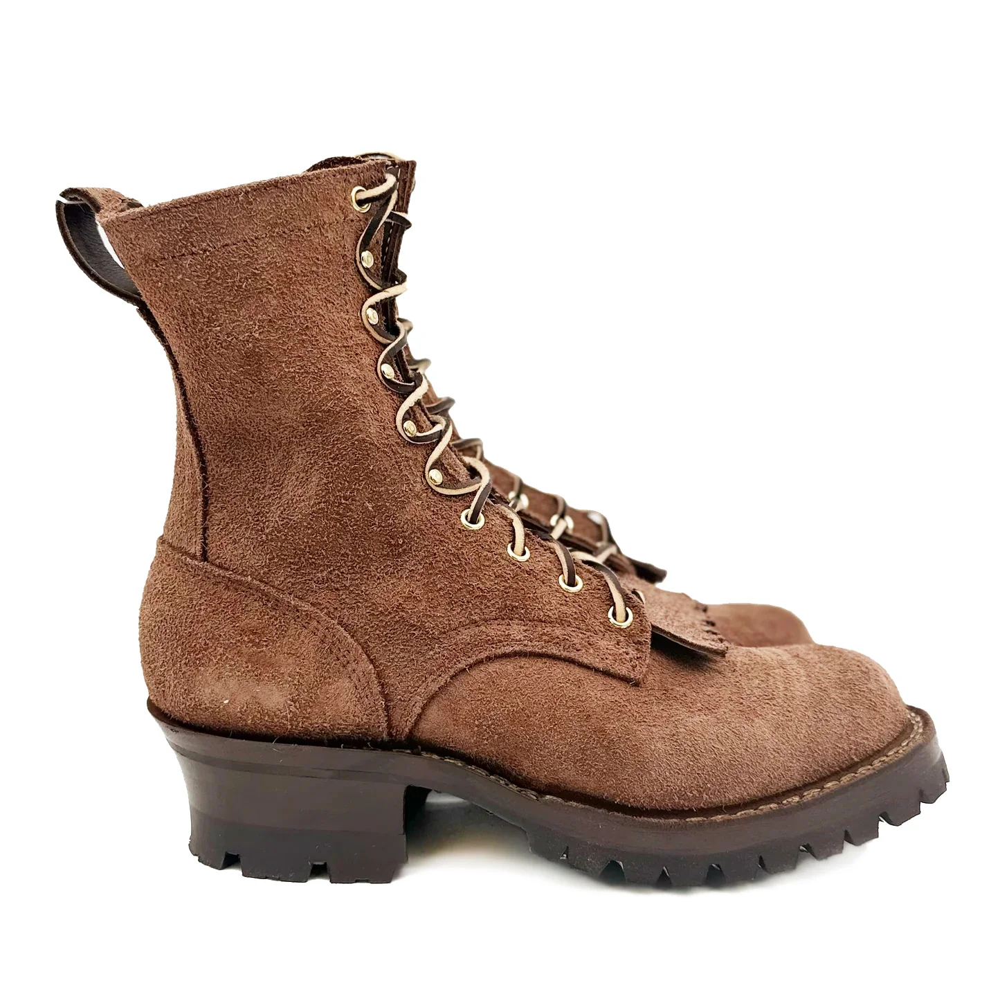 Custom Drew's 8" Walnut Roughout Size 8.5E with D Width Heels - Image 3
