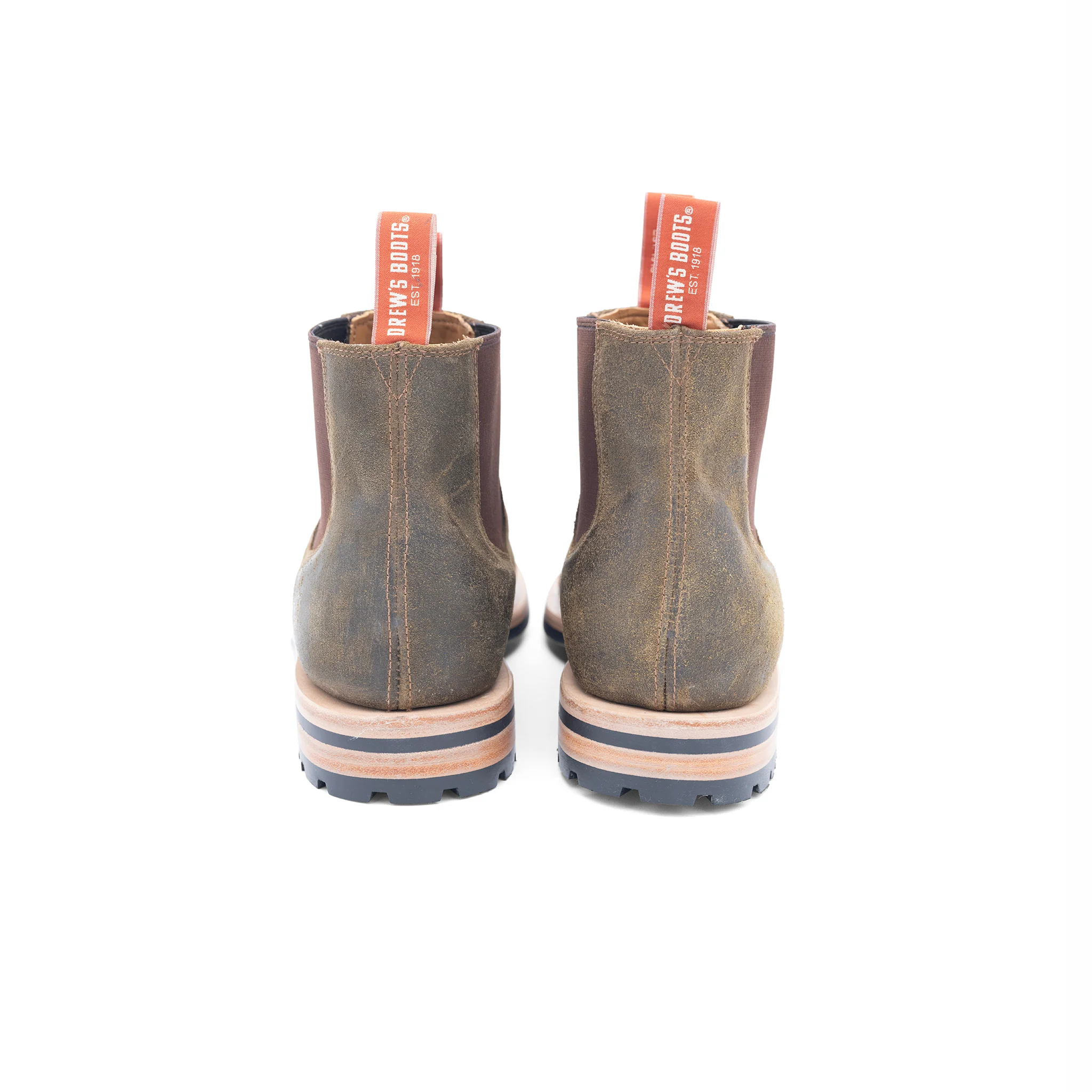 Drew's Chelsea Texas Oil Dark Olive Cowhide - Image 3