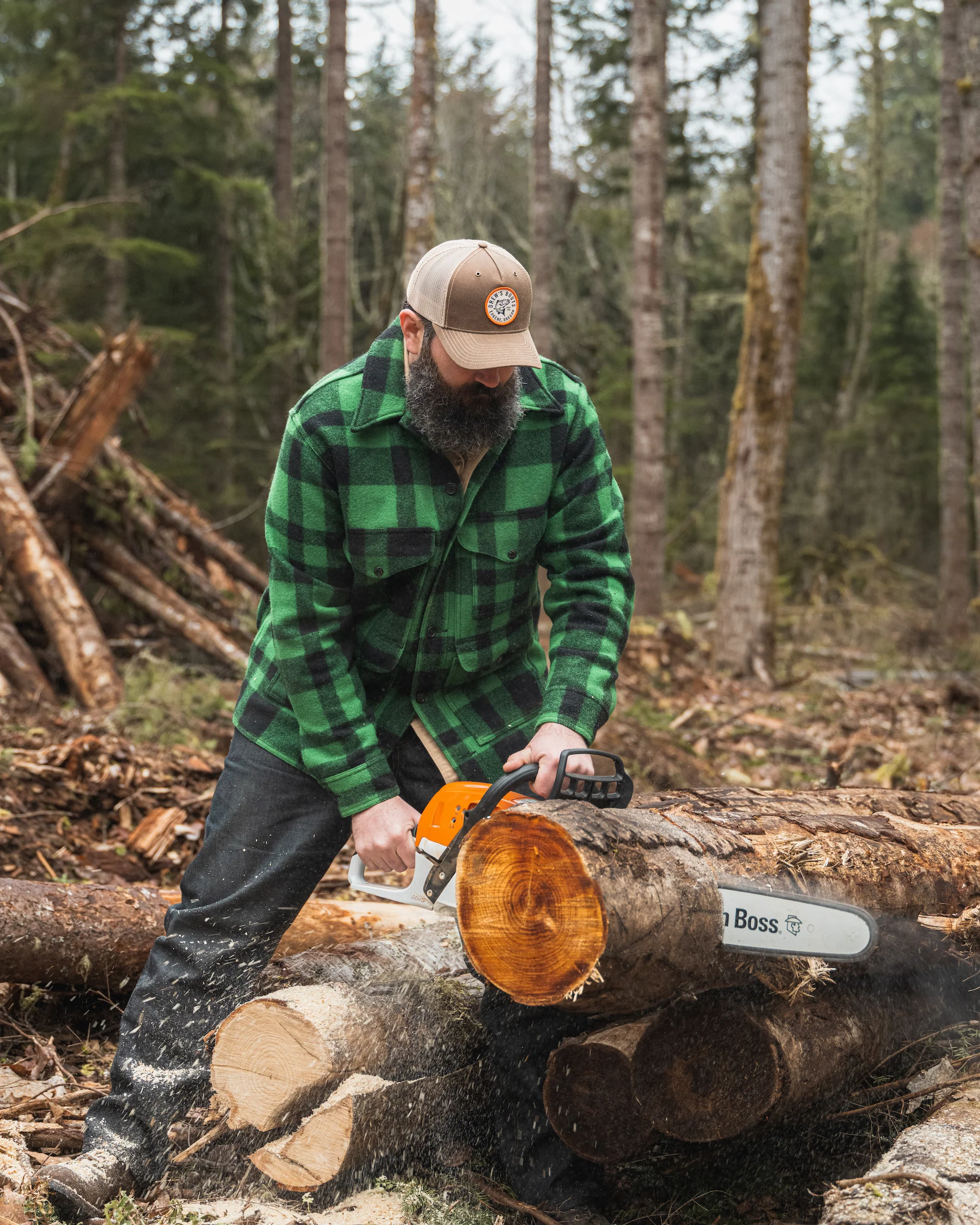 Drew’s Fish Waxed Trucker Hat - Image 10