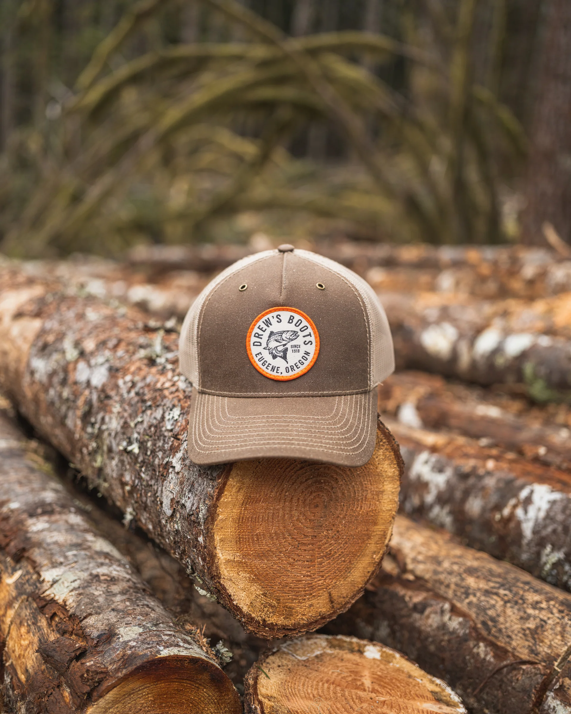 Drew’s Fish Waxed Trucker Hat - Image 6