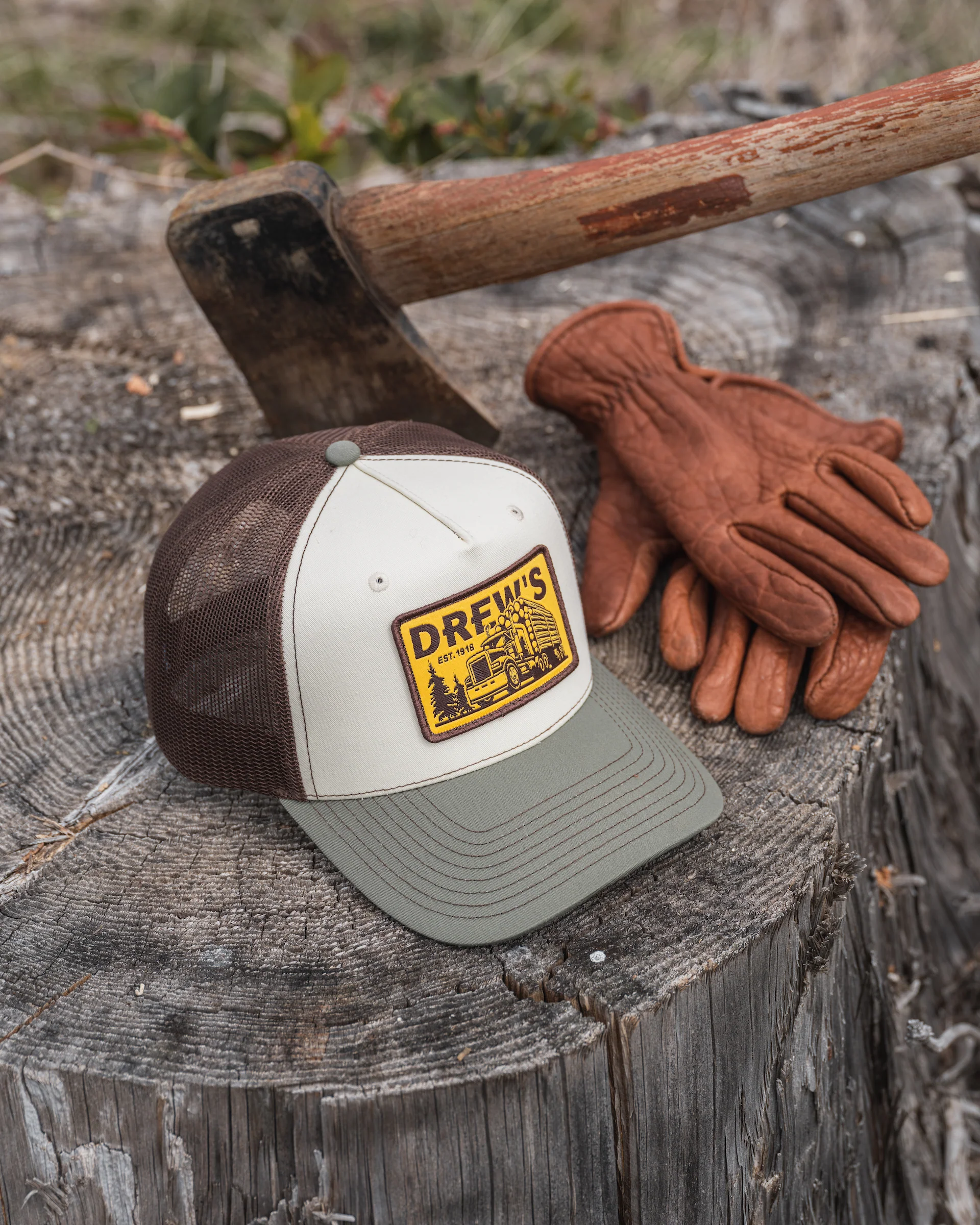 Drew's x Richardson Hi Pro Champ Trucker Cap - Logging - Image 7